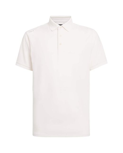 Ralph Lauren White Airflow Polo Shirt for men