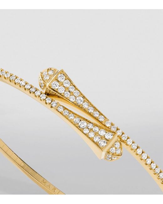 Marli New York Metallic And Diamond Cleo Slim Bracelet