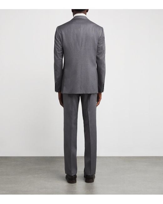 Pal Zileri Gray Wool-Blend Blazer for men