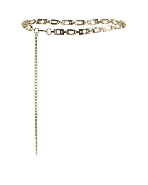 Rixo White Tone Novie Chain Belt