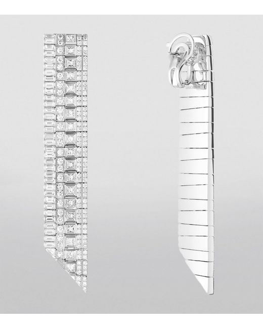 Boucheron White Gold And Diamond Quatre Radiant Edition Earrings