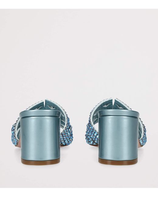 Gina Blue Crystal Utah Mules 50