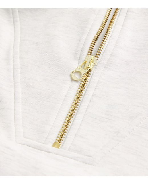 Varley White Doublesoft Hawley Half-Zip Sweatshirt