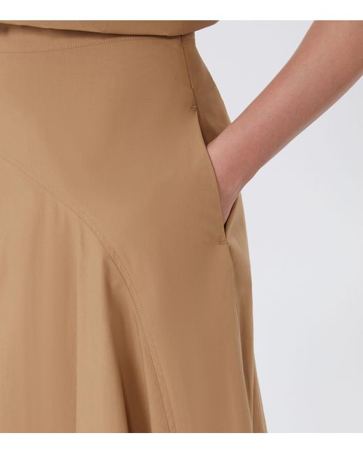 Weekend by Maxmara Natural Cotton Midi Skirt