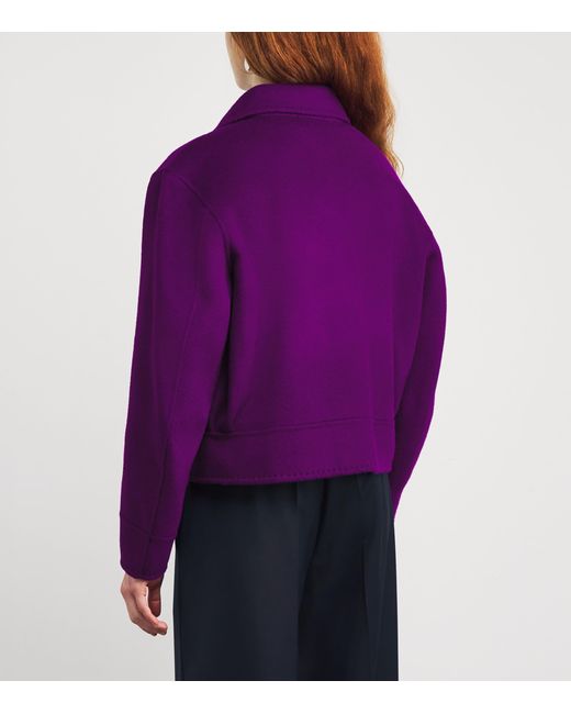Wolk Morais Purple Cashmere Trocadero Jacket