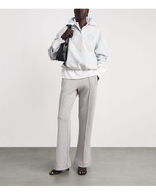Acne Gray Cotton Logo Sweatpants