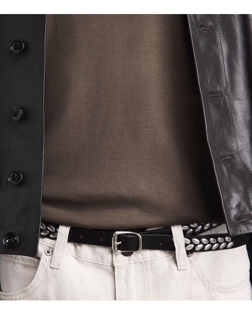 Lemaire Brown Cotton Ribbed Long-Sleeve T-Shirt