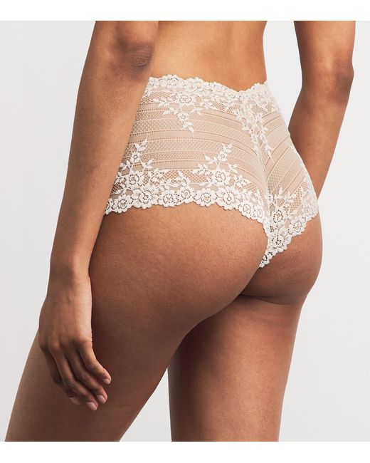 Wacoal White Embrace Lace Boy Shorts