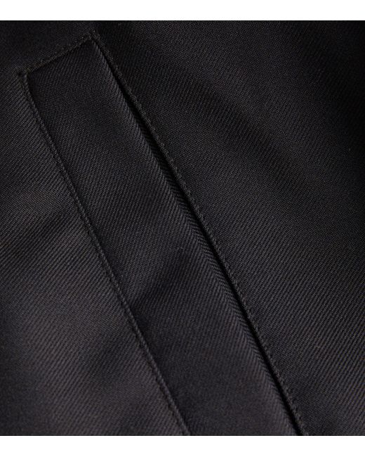 Sandro Black Zip-Up Bomber Jacket for men