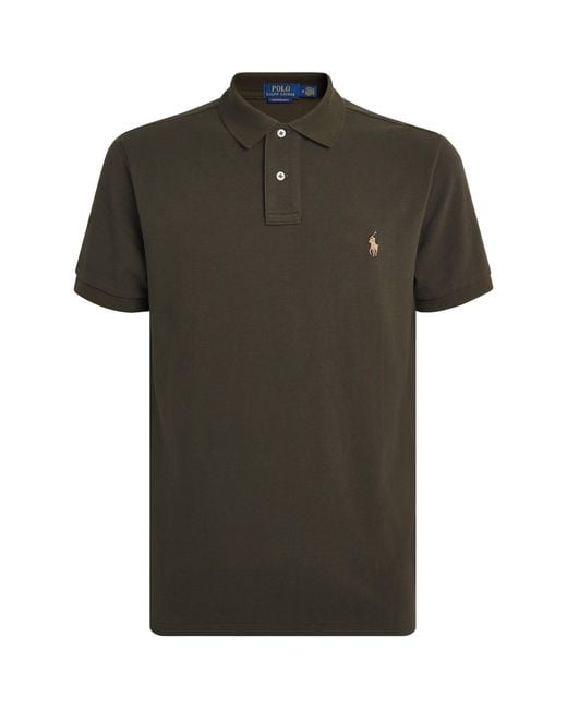Polo Ralph Lauren Green Cotton Mesh Polo Shirt for men