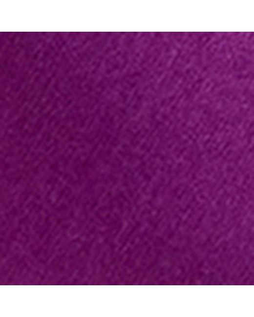 Saint Laurent Purple Satin Crepe Goldie Mules 110