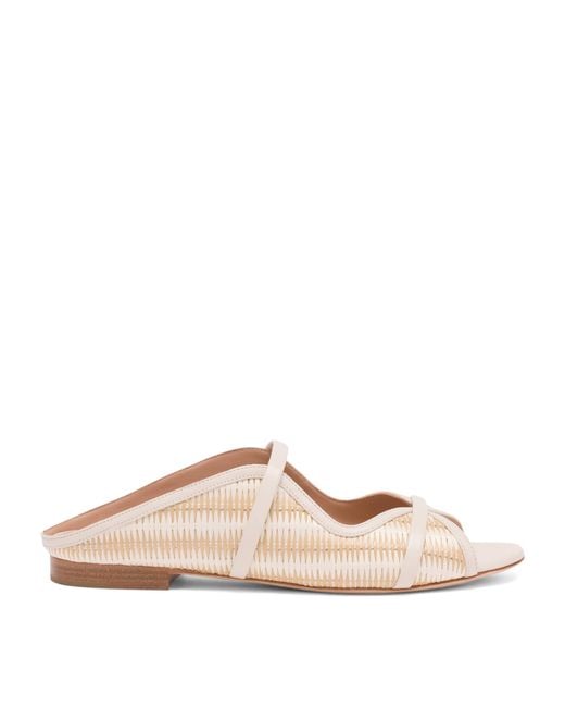 Malone Souliers Natural Raffia Norah Sandals