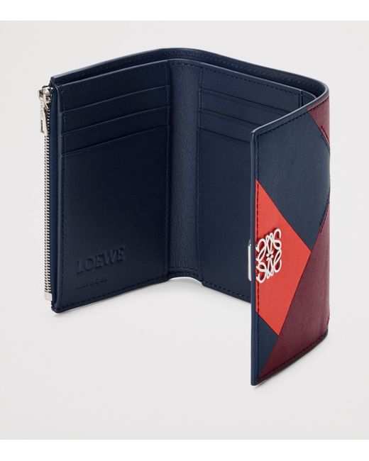 Loewe Blue Small Leather Anagram Wallet