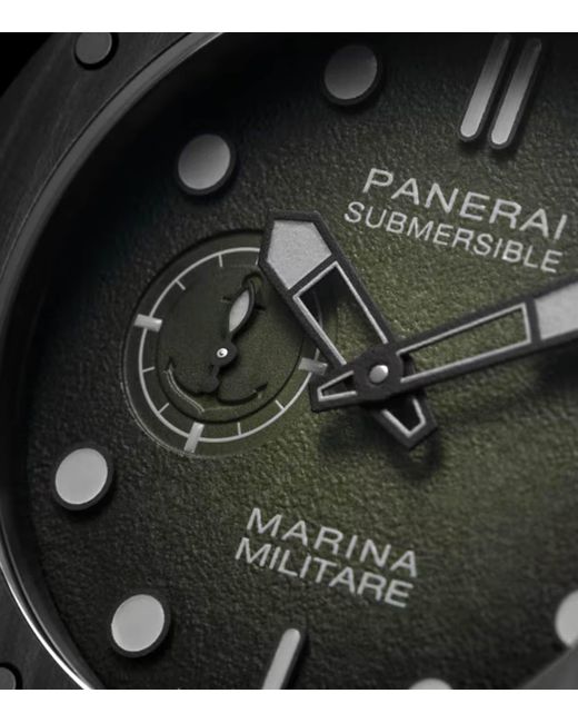 Panerai Gray Stainless Steel Submersible Marina Militare Watch for men