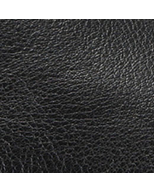 The Row Black Leather Nicco Slides for men