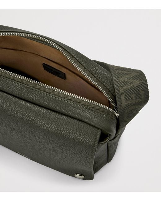 Loewe Green Medium Leather Pebble Messenger Bag for men