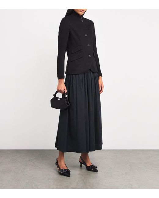 Rag & Bone Black Wool Stand-Collar Slade Blazer