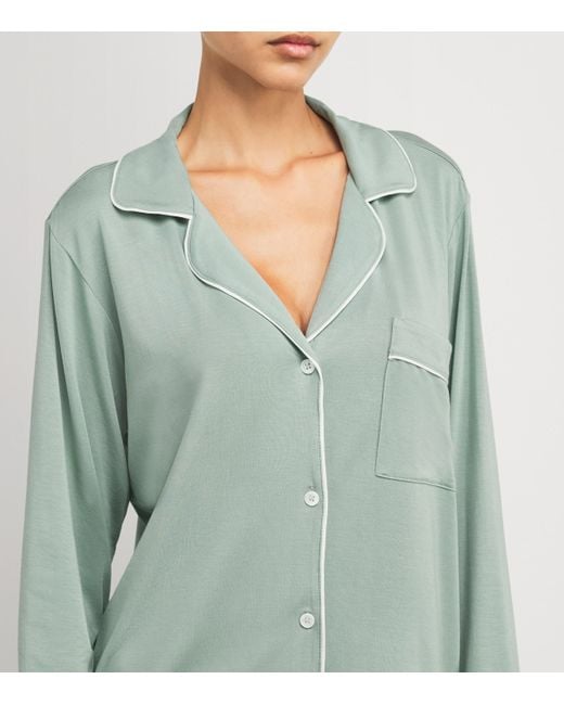 Eberjey Green Gisele Long Pyjama Set