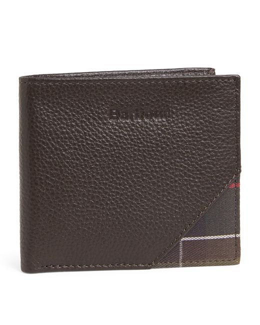 Barbour Black Leather Tabert Wallet for men