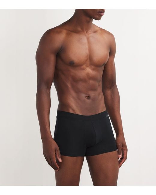 Hanro Black Natural Function Trunks for men