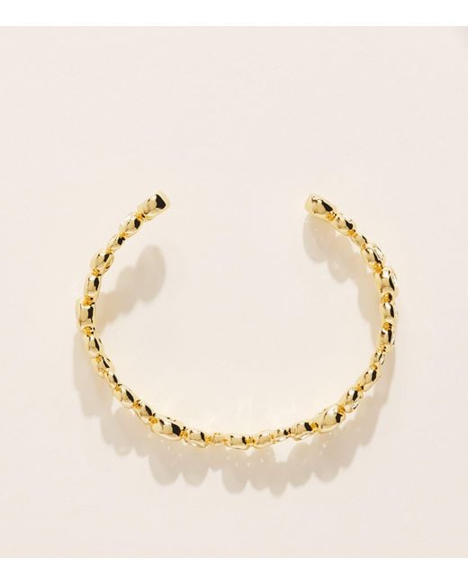 Alexis Natural Plated Skinny Asterales Cuff Bracelet