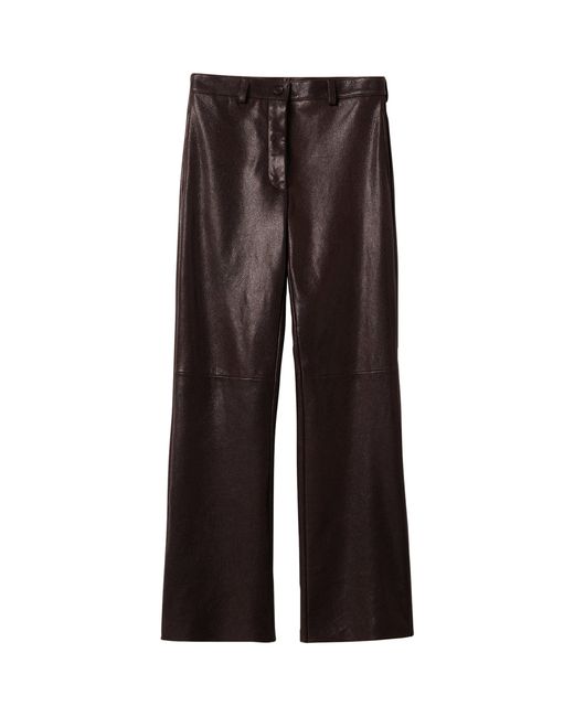 Miu Miu Brown Leather Trousers