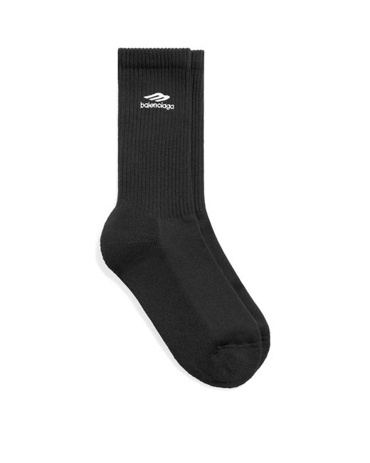 Balenciaga Black Logo Socks for men