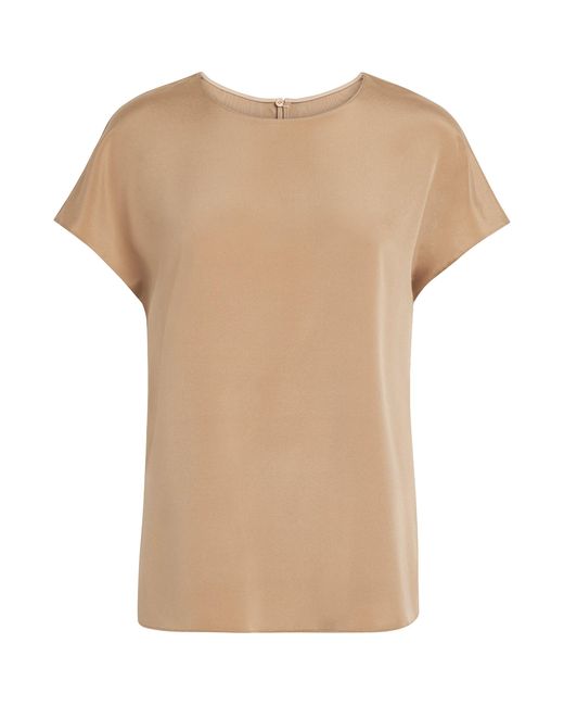 Lafayette 148 New York Natural Silk-Blend T-Shirt