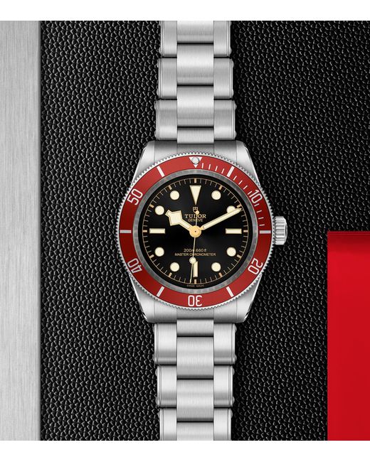 Tudor Metallic Stainless Steel Bay Watch for men