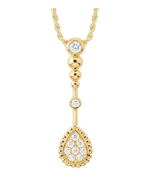 Boucheron Metallic And Diamond Serpent Bohème Pendant Necklace