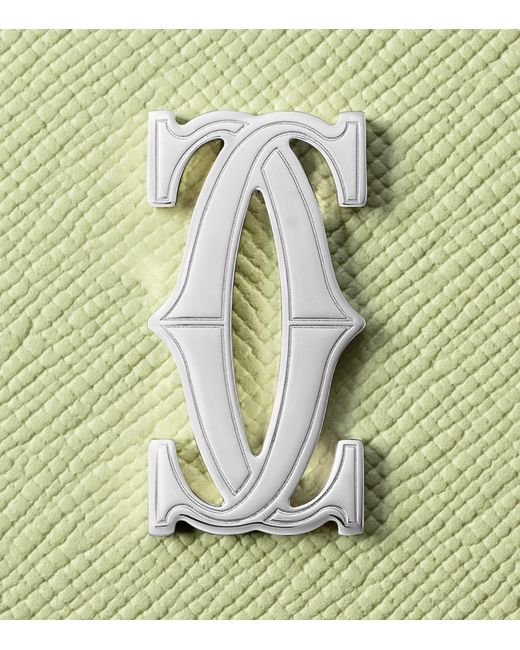 Cartier Green Leather C De Card Holder