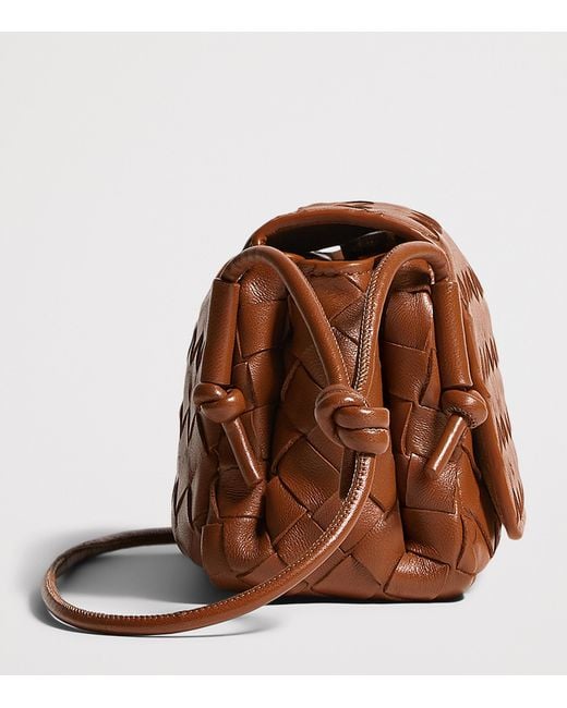 Bottega Veneta Brown Leather Notturno Cross-Body Bag