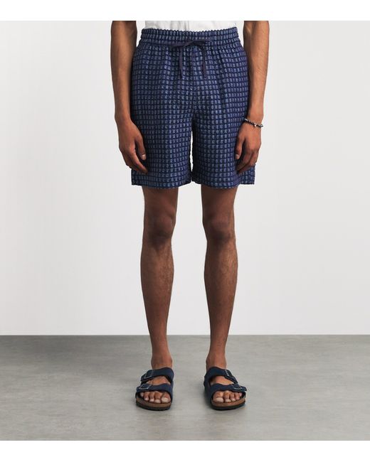 CHE Blue Linen Riita Shorts for men