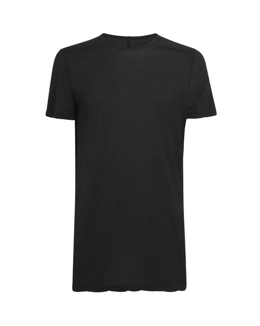 Rick Owens Black Cotton Level T-Shirt for men