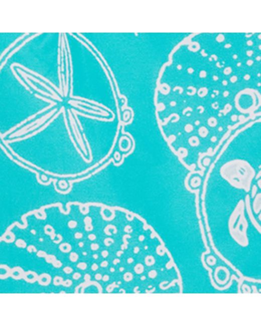 Vilebrequin Blue Turtle Print Moorise Swim Shorts for men
