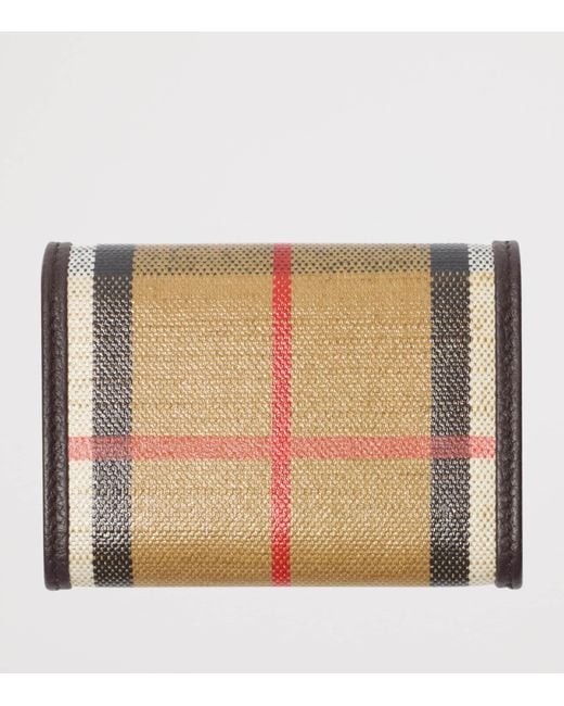 Burberry Metallic Check Coin Wallet