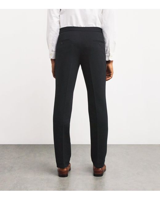 Polo Ralph Lauren Black Double-Knit Tailored Trousers for men