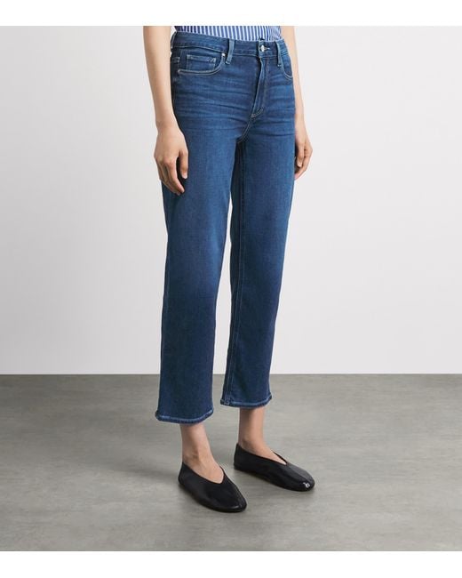 PAIGE Blue Mason Ankle Straight Jeans