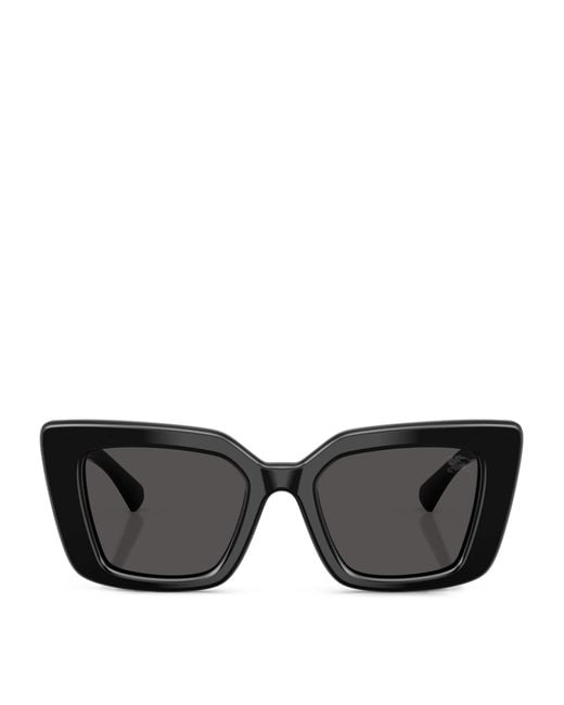Burberry Black Acetate Be4476 Cat Eye Sunglasses