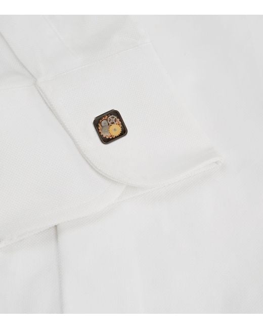 Tateossian Black Square Gear Cufflinks for men