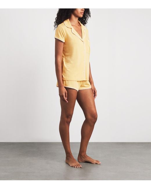 Eberjey Metallic Short-Sleeve Frida Pyjama Set