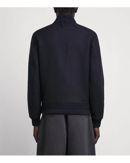 Valstar Blue Virgin Wool Ino Bomber Jacket for men