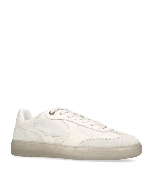 Represent White Leather Virtus Sneakers for men