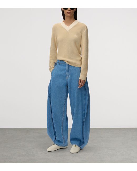 Loewe Blue Wrap Wide-Leg Jeans