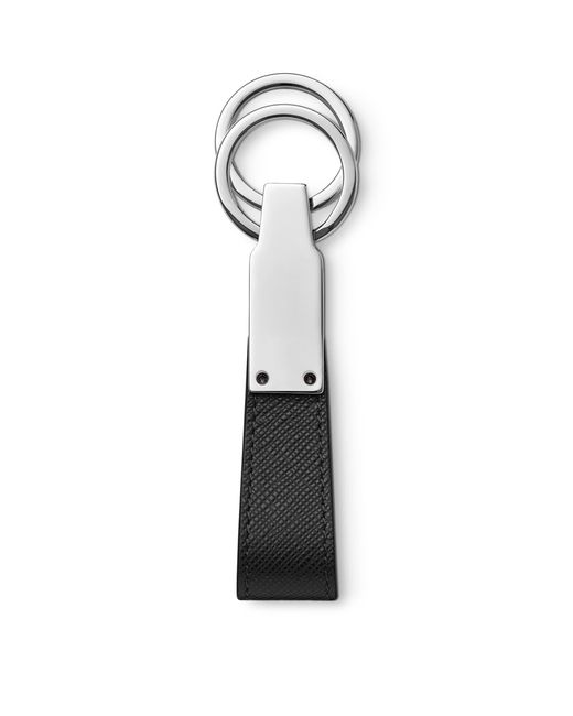 Montblanc White Leather Loop Sartorial Keyring for men