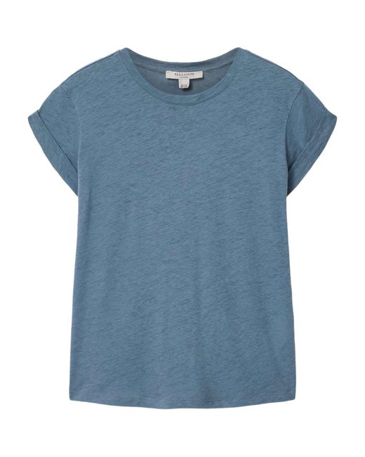 AllSaints Blue Organic Cotton Anna T-Shirt
