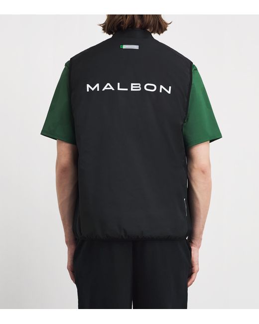 Malbon Black Padded Performance Gilet for men