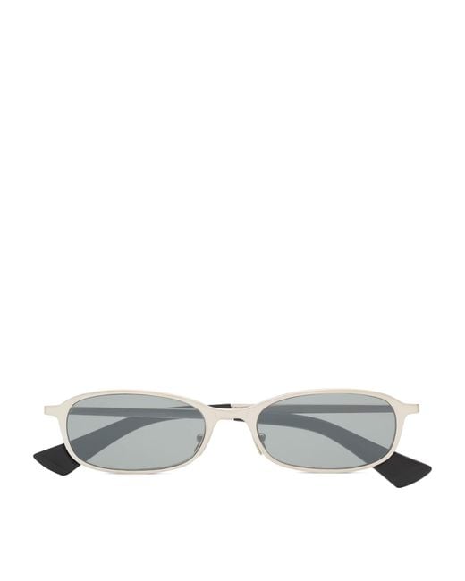 Saint Laurent Metallic Rectangle Sunglasses