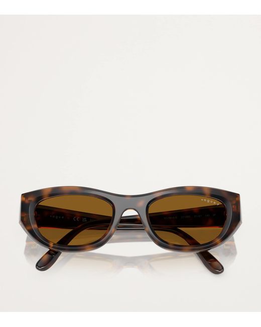 Vogue Brown Nylon Sunglasses