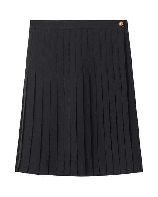 Burberry Black Pleated Mini Skirt